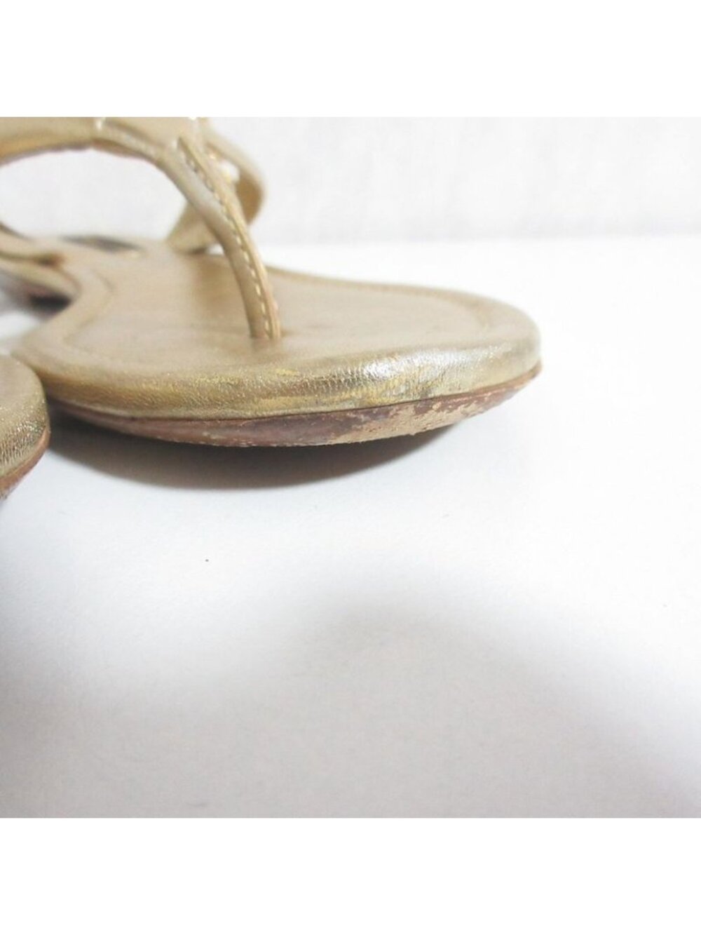 Louis Vuitton Monogram Flower Thong Sandals 35 Gold - Picture 9 of 12